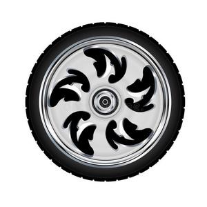 图摩托车轮胎横幅1-08矢量自行车摩托车轿车和卡车轮胎摩托车车轮矢量
